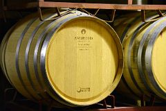 05-12 Bodega Clos de Chacras Wine Barrel Close Up Lujan de Cuyo Near Mendoza.jpg
